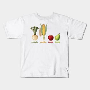 Veggie Veggie Fruit Fruit Food Rocks Kids T-Shirt